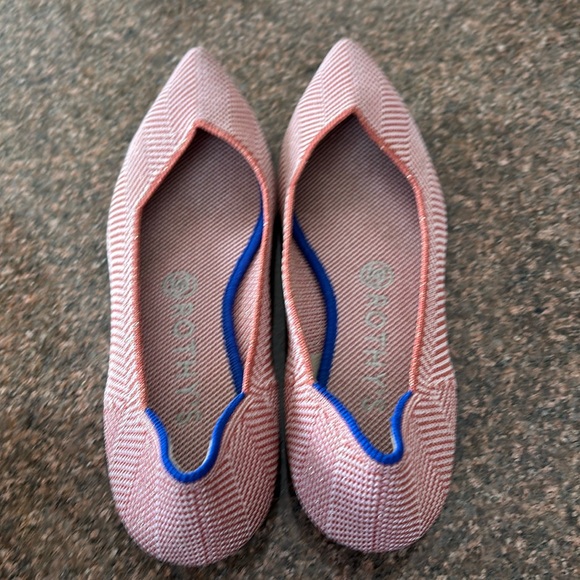 ROTHY’S LADIES AMBER METALLIC HERRING BONE FLATS-8 - Picture 6 of 9